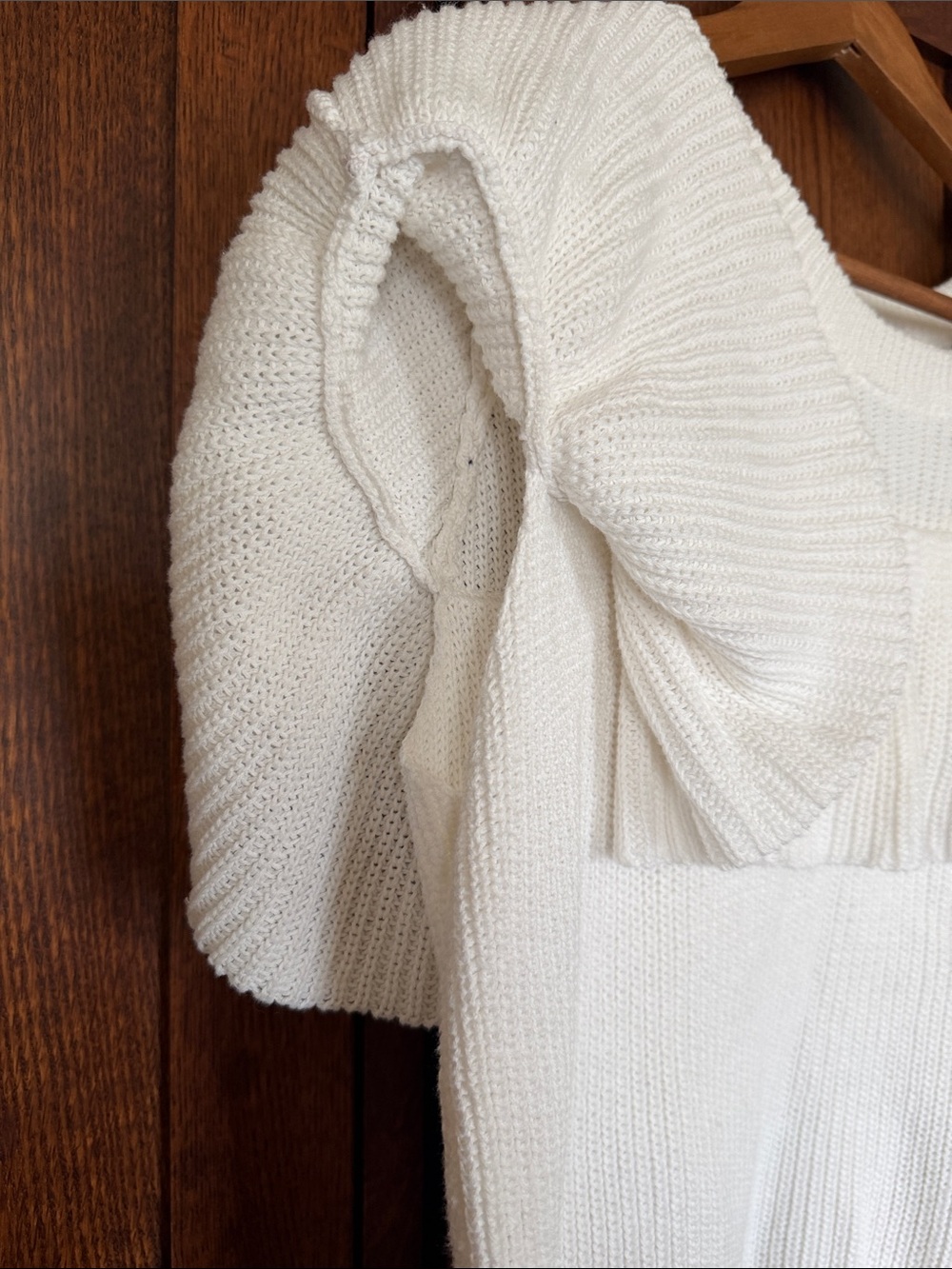 John + Jenn Ruffle Knit Top - Picture 4 of 5